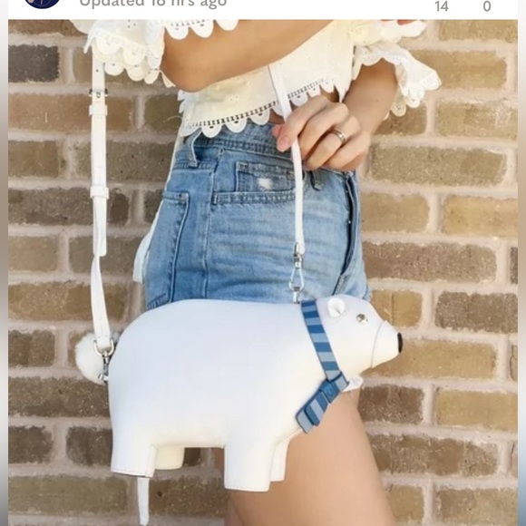 ♠️Kate Spade New York Arctic Friends Polar Bear Crossbody Leather Bag♠️ - Picture 4 of 11